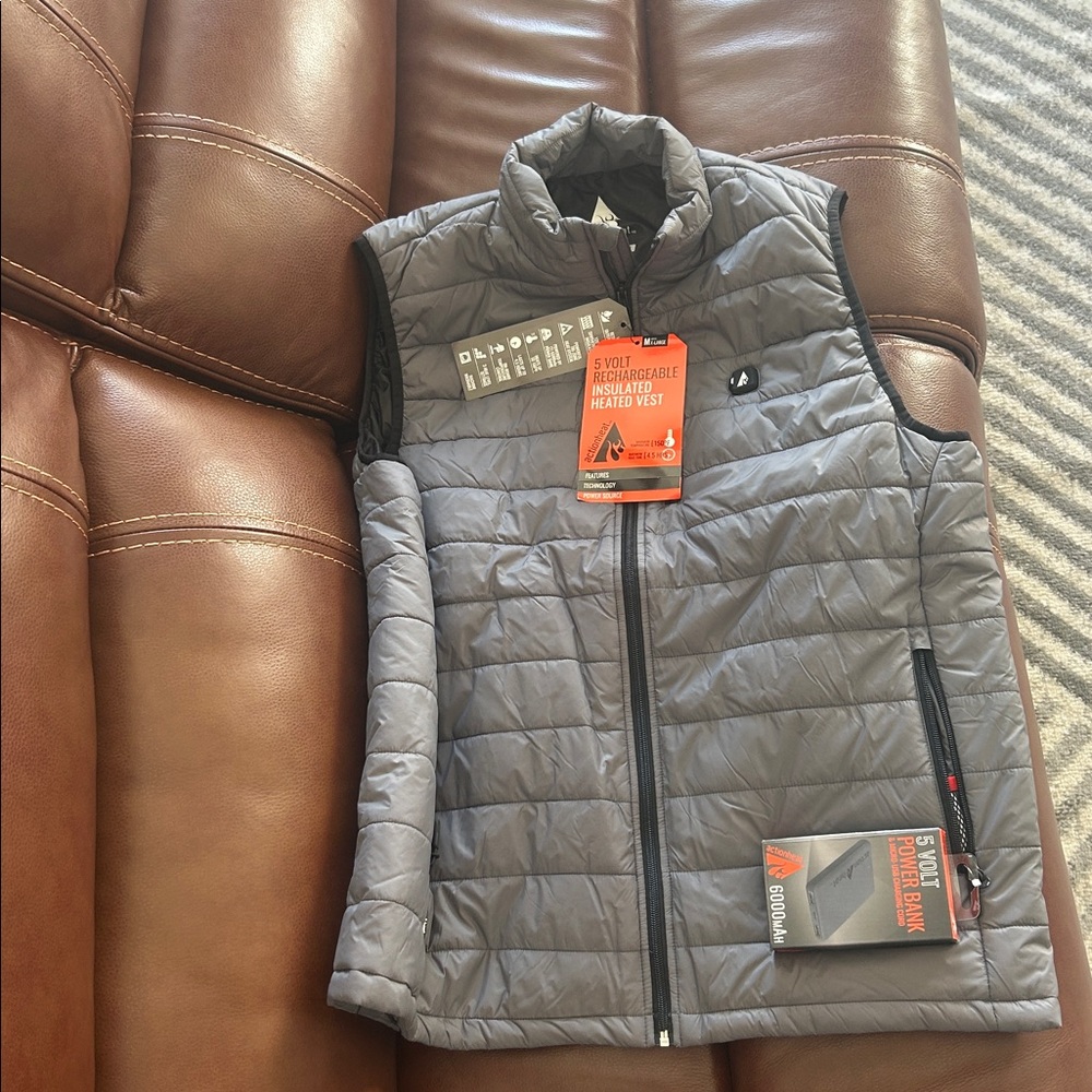NWT Men’s Action Heat Gray Heated Vest XL